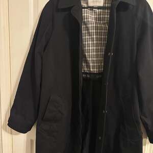 Vintage London Fog Black Lined Trench Coat